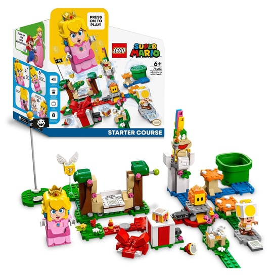 LEGO Super Mario, klocki, Przygody z Peach — zestaw startowy, 71403 LEGO