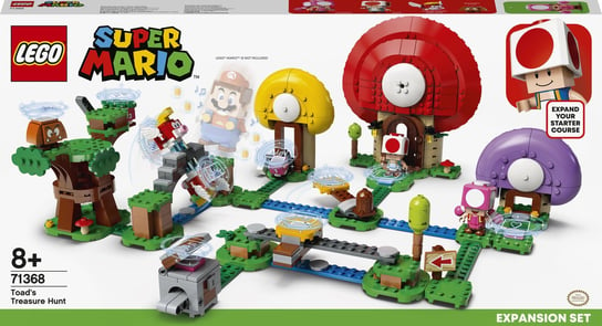 LEGO Super Mario, klocki, Toad szuka skarbu - zestaw rozszerzający, 71368 LEGO