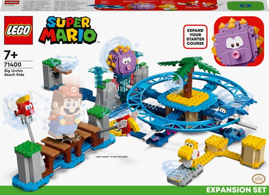 LEGO Super Mario, klocki, Zestaw rozszerzający Duży jeżowiec i zabawa na plaży, 71400 LEGO