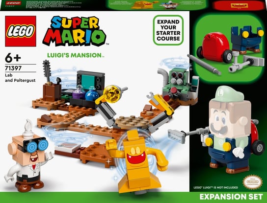 LEGO Super Mario, klocki, Zestaw rozszerzający Laboratorium w rezydencji Luigiego i Poltergust, 71397 LEGO