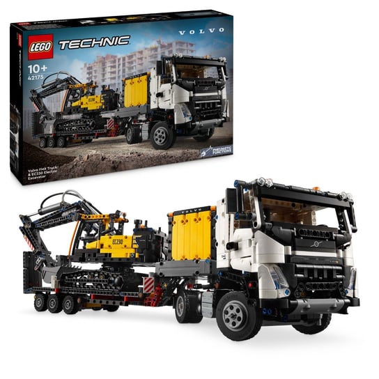LEGO Technic, Ciężarówka Volvo FMX i koparka EC230 Electric, 42175 LEGO