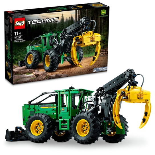 LEGO Technic, klocki, Ciągnik zrywkowy John Deere 948L-II, 42157 LEGO