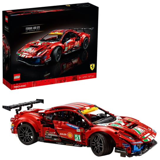 LEGO Technic, klocki Ferrari 488 GTE "AF Corse #51", 42125 LEGO