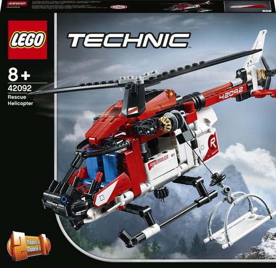 LEGO Technic, klocki Helikopter Ratunkowy, 42092 LEGO
