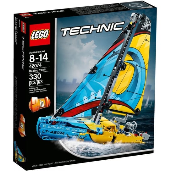 LEGO Technic, klocki Jacht wyścigowy, 42074 LEGO