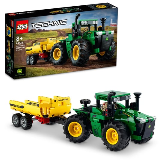 LEGO Technic, klocki, Traktor John Deere 9620R 4Wd, 42136 LEGO