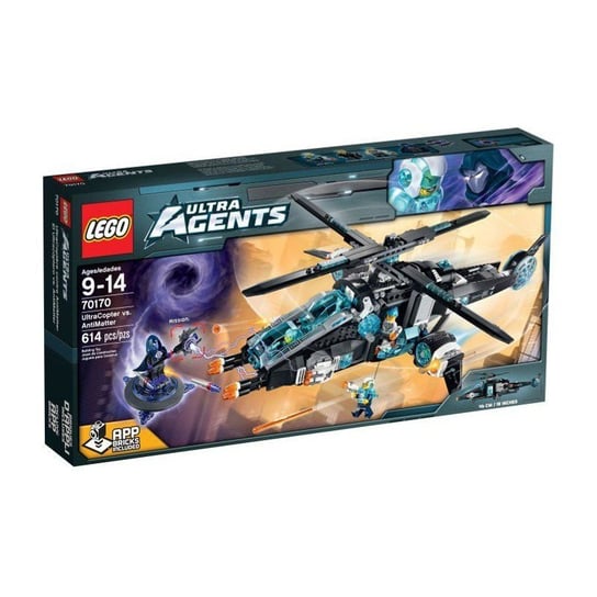 LEGO Ultra Agents, klocki Ultrakopter kontra AntiMatter, 70170 LEGO