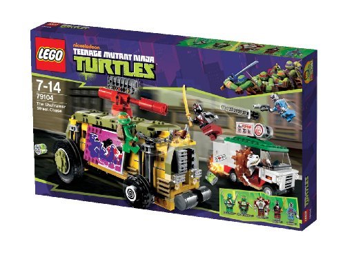 LEGO Wojownicze żółwie Ninja, klocki Pościg uliczny, 79104 LEGO