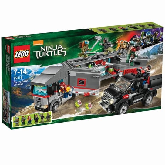 LEGO Wojownicze żółwie Ninja, klocki Śnieżna ucieczka wielką ciężarówką, 79116 LEGO
