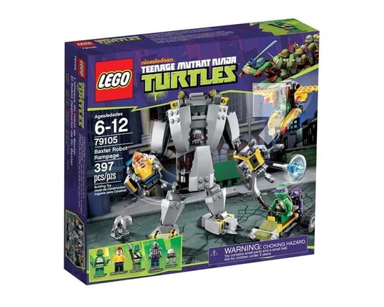 LEGO Wojownicze żółwie Ninja, klocki Szalony robot Baxter, 79105 LEGO