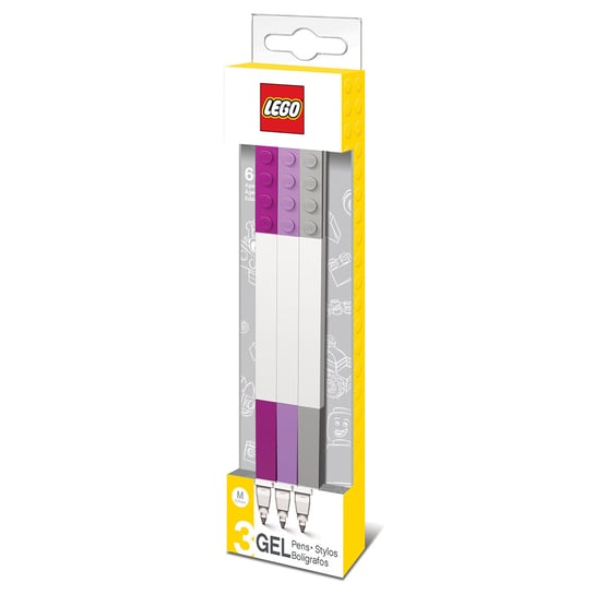 LEGO, Zestaw szkolny, długopisy żelowe, 3 sztuki LEGO