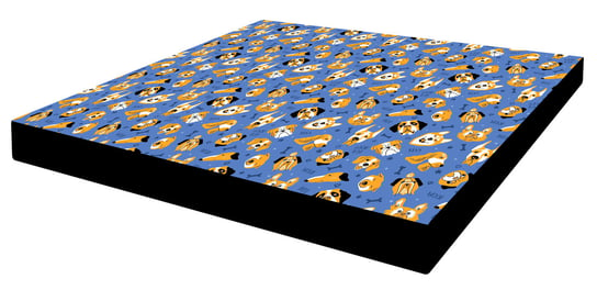 Legowisko - Materac Squar Blue Dogs 60X60X5 Cm Bertoni