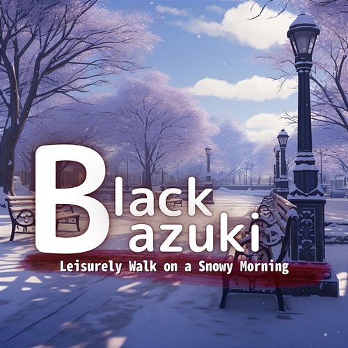 Leisurely Walk on a Snowy Morning Black Azuki