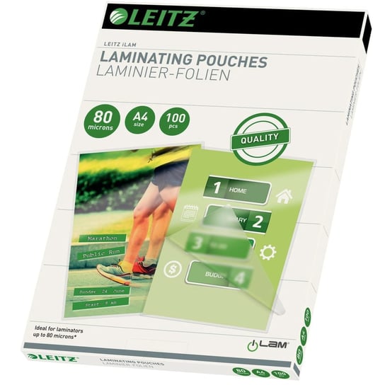 Leitz Folie do laminowania, 80 mikronów, A4, 100 szt. Leitz