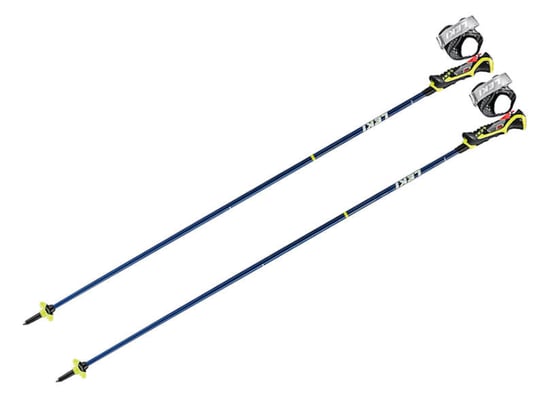 Leki, Kijki narciarskie, Carbon 14S 3D, Blue Metalic Neon Yellow, 120cm Leki