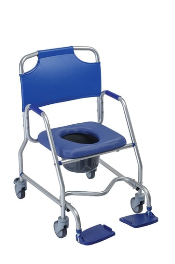 Lekki wózek sanitarno-prysznicowy z miękkim siedziskiem OBANA PDS CARE