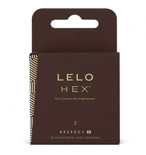 Lelo, Hex Respect XL, prezerwatywy lateksowe, 3 szt. LELO