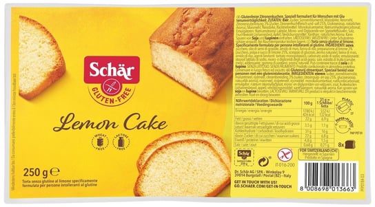 Lemon cake- ciasto cytrynowe BEZGL. 250 g Schar