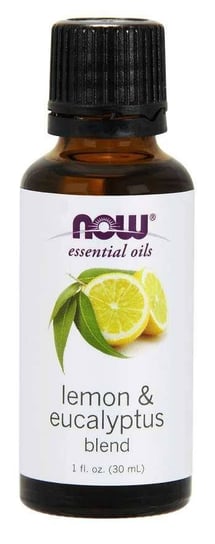 Lemon & Eucalyptus Blend - Olejek Cytrynowy, Olejek Eukaliptusowy i Olejek z Trawy Cytrynowej (30 ml) Now Foods
