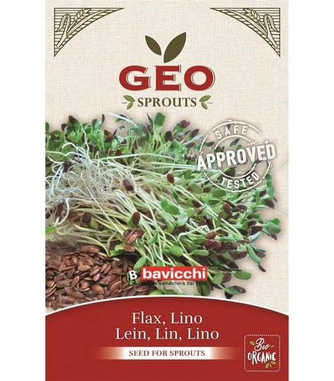 Len - nasiona na kiełki GEO, certyfikowane, 80g, Bavicchi (ZLN0103) Bavicchi