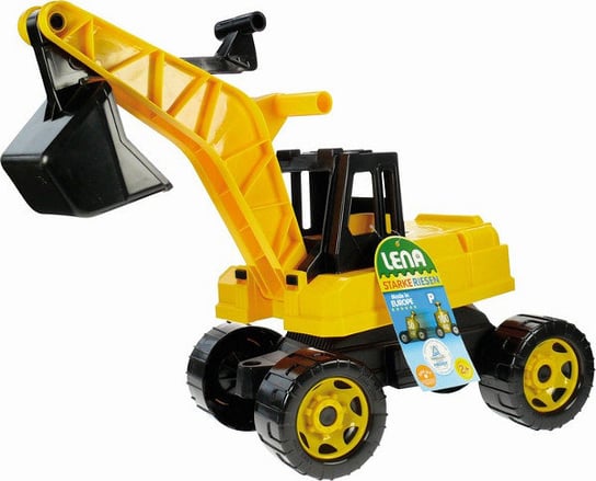 Lena, Pojazd Koparka 70 cm black /yellow Lena