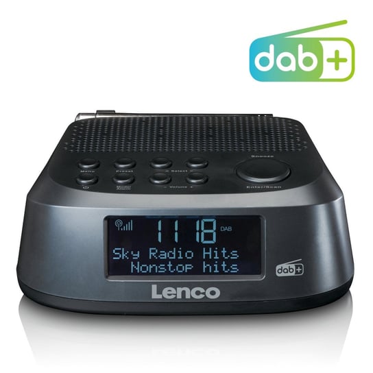 Lenco CR-605BK - radiobudzik z radie FM i DAB+ Lenco