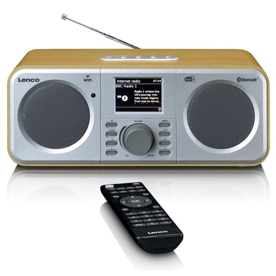 Lenco Dir-141Wd Internetowe Radio Stereo Z Tunerem Fm I Dab+ Oraz Odbiornikiem I Nadajnikiem Bluetooth Lenco