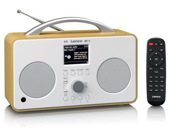 Lenco PIR-645WH - przenośne radio internetowe z DAB+/FM, Bluetooth Lenco
