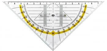 Leniar Ekierka Geometryczna 16cm uchwyt LENIAR