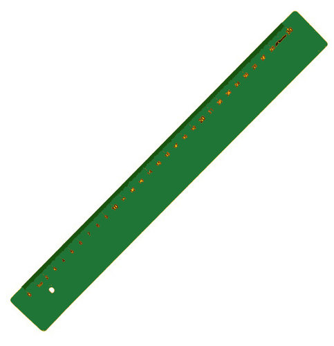 Leniar Linijka kolorowa 30cm zielony plastik LENIAR