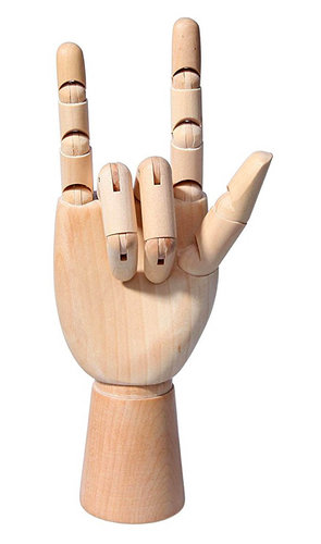 Leniar Model dłoni drewniany 15 cm lewa LENIAR