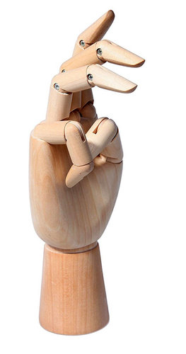 Leniar Model dłoni drewniany 20 cm lewa LENIAR