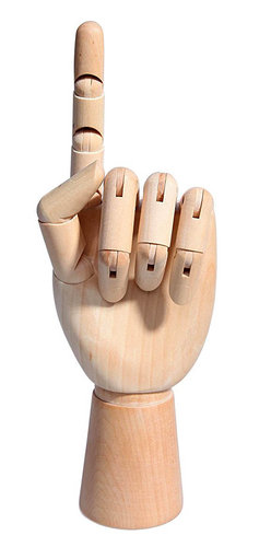Leniar Model dłoni drewniany 25 cm lewa LENIAR