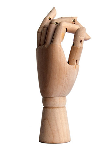 Leniar Model dłoni drewniany 30 cm lewa LENIAR