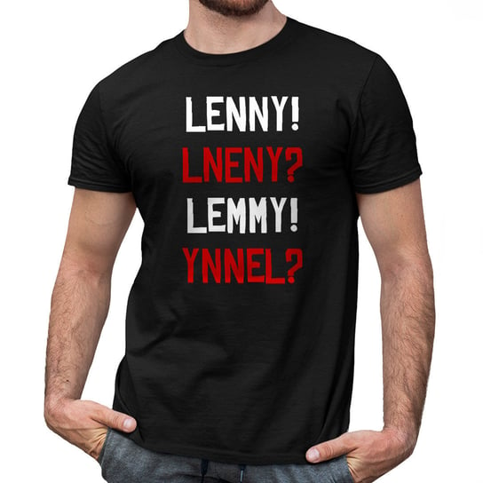 Lenny! Lneny? Lemmy! Ynnel? - męska koszulka dla fanów gry Red Dead Redemption 2 Koszulkowy