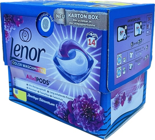Lenor All in 1 Color Amethyst Box kapsułki do prania 14p 333g - Lenor ...