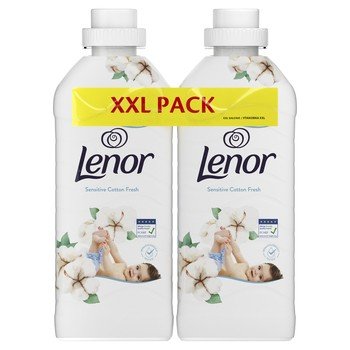 Lenor Sensitive Cotton Fresh Płyn zmiękczający do płukania tkanin XXL Pack 2x810 ml Lenor