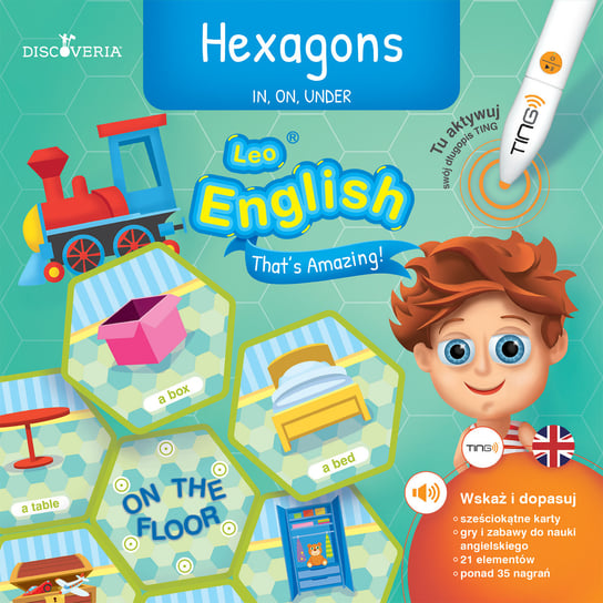 Leo English. Hexagons. In, on, under. Ting Caudle Anna