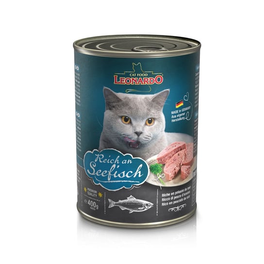 Leonardo Quality Selection Mokra karma dla kotów bogata w ryby morskie 400g Leonardo