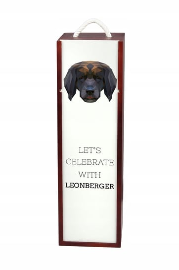 Leoneberger Pudełko na wino z geometrycznym psem Inna marka