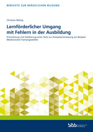 Lernförderlicher Umgang mit Fehlern in der Ausbildung Verlag Barbara Budrich