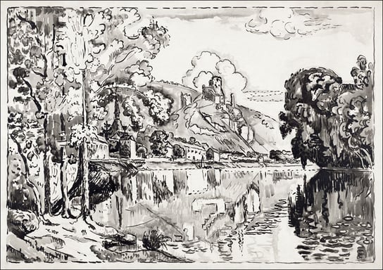 Les Andelys on a Summer Morning, Paul Signac - plakat 84,1x59,4 cm Galeria Plakatu