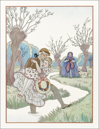 Les Colchiques, George Barbier - plakat 42x59,4 cm Galeria Plakatu