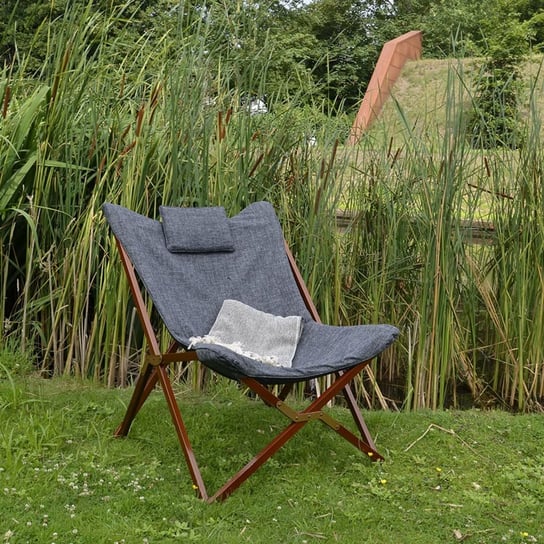 Lesli Living Krzesło motyl, 73x85x95 cm, szaro-brązowe Lesli living