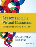 Lessons from the Virtual Classroom Palloff Rena M., Pratt Keith