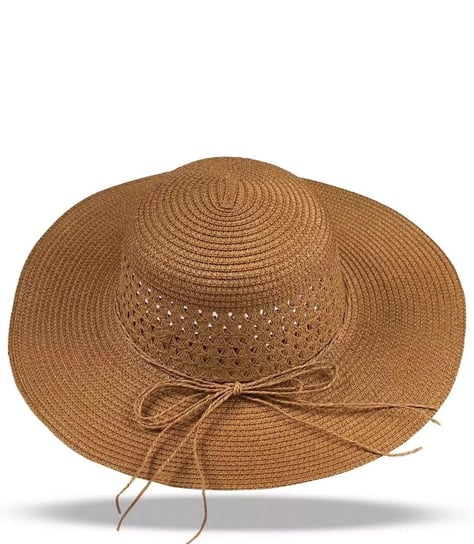 Letni damski kapelusz słomkowy ażurowa główka Agrafka