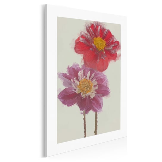 Letnia kompozycja kwiatowa - nowoczesny obraz na płótnie - 50x70 cm VAKU-DSGN Nowoczesne obrazy