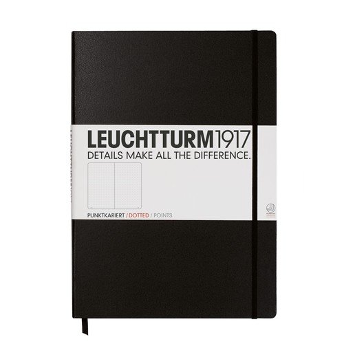 Leuchtturm, Notes Master Classic, 233 strony, kropki, czarny Leuchtturm