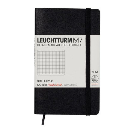 Leuchtturm, Notes Pocket, 121 stron, kratka, czarny Leuchtturm