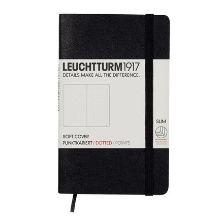 Leuchtturm, Notes Pocket, 121 stron, kropki, czarny Leuchtturm